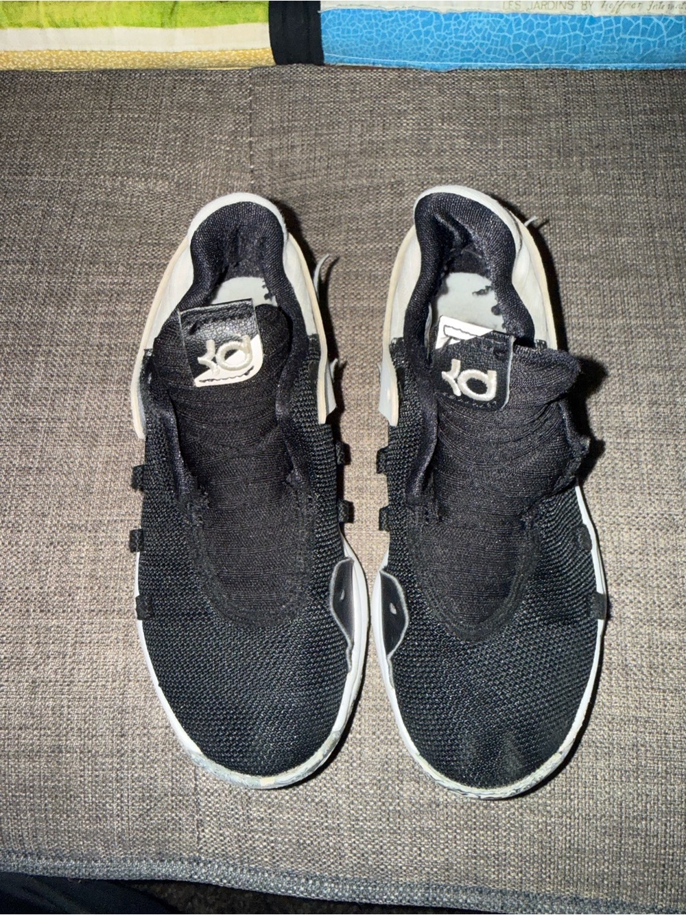 Nike Black and White Low-Top Basketball Sneakers